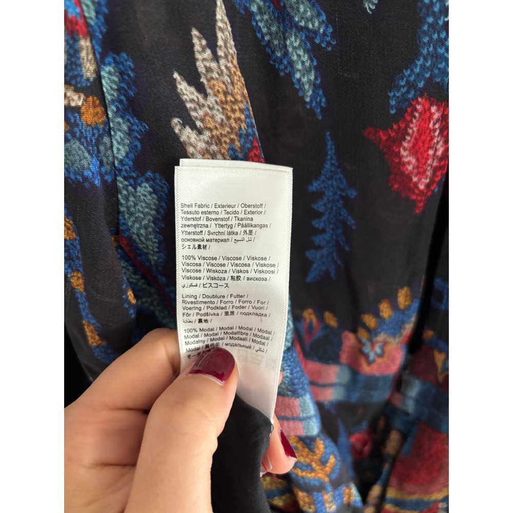 FARM Rio Sunset Tapestry Multicolor Floral Maxi Kaftan Dress, NWT - Picture 10 of 10